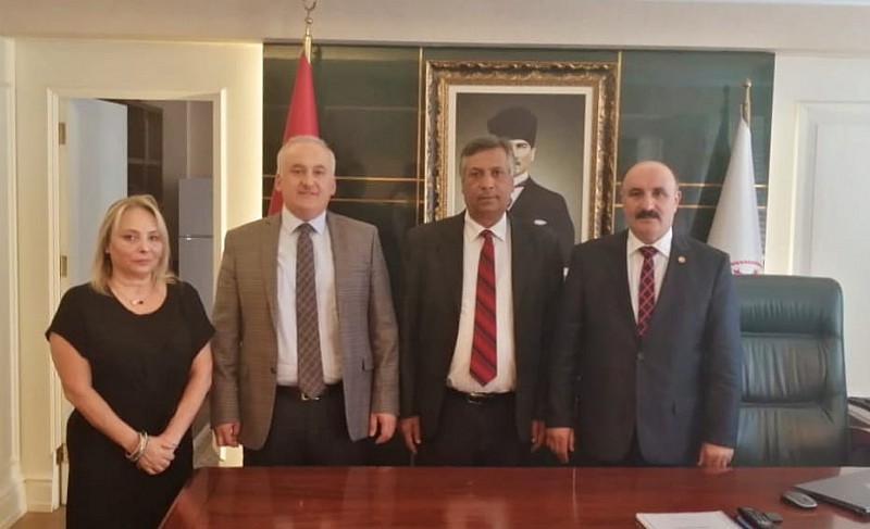 Uluslararası Gazeteciler Cemiyeti Genel Başkanı Ahmet Öz'den İçişleri Bakanlığı ile TRT Genel Müdürlüğüne ziyaret