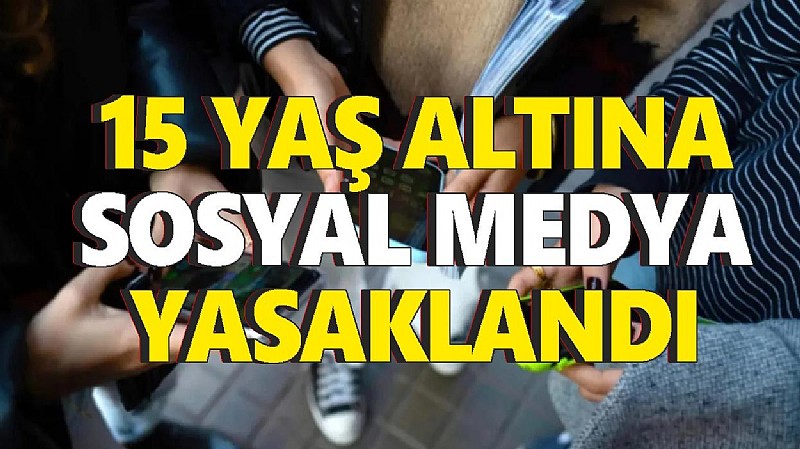 15 yaş altına sosyal medya yasaklandı	