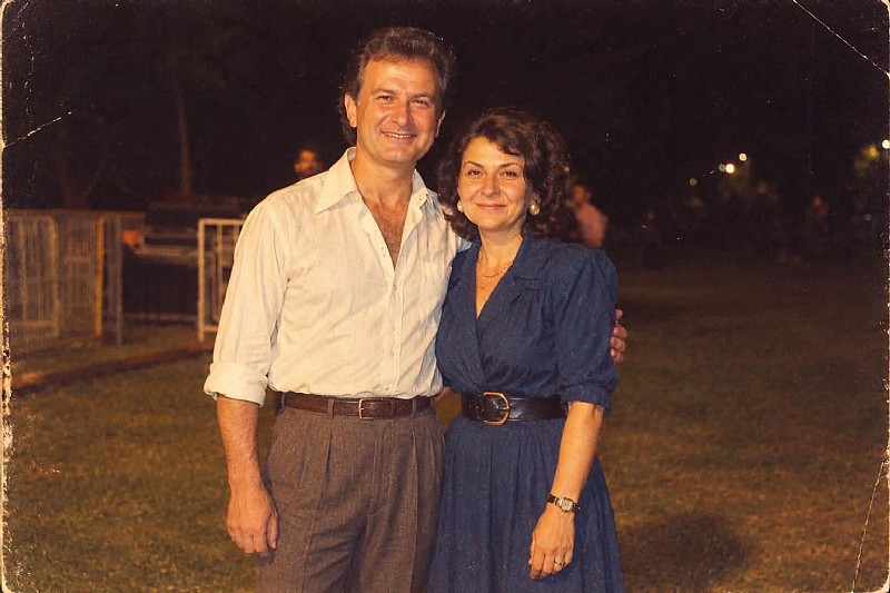 80'li yıllarda Karamürsel Belediye Başkanı Ahmet Çalık ve eşi Figen Çalık