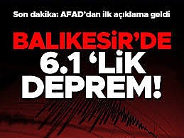 6.1'lik deprem korkuttu 6.1'lik deprem korkuttu