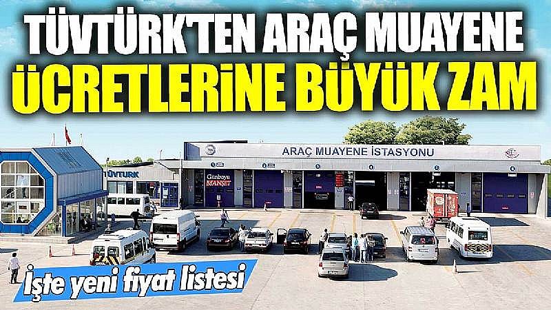 Araç muayene ücretlerine büyük zam!