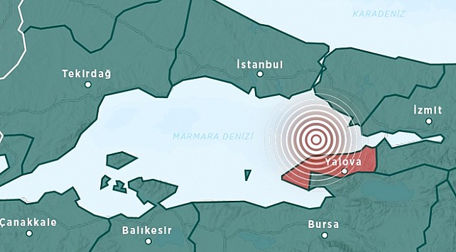 Marmara Denizi'nde deprem	