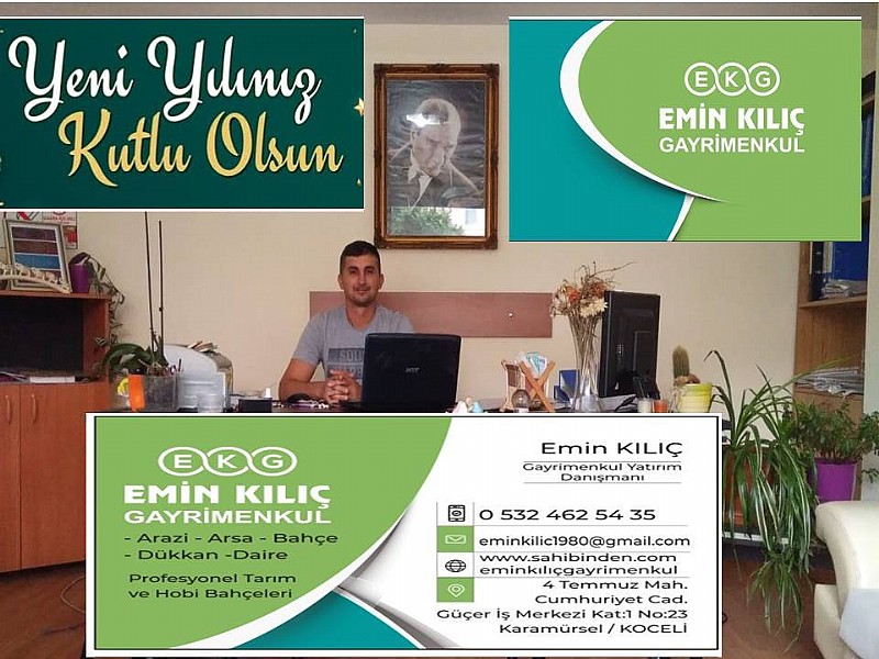KARAMÜRSEL EMİN KILIÇ GAYRİMENKUL- EMİN KILIÇ “ YENİ YILINIZ KUTLU OLSUN “