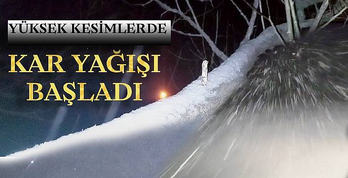 Kar yağışı başladı