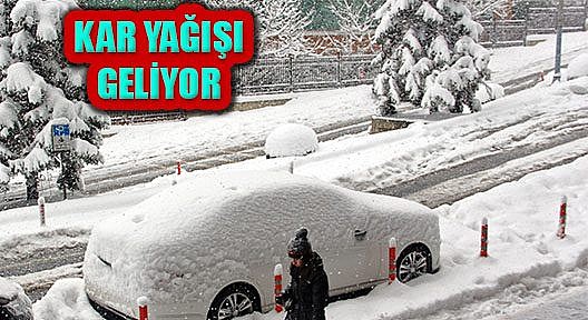 Çarşamba günü kar geliyor