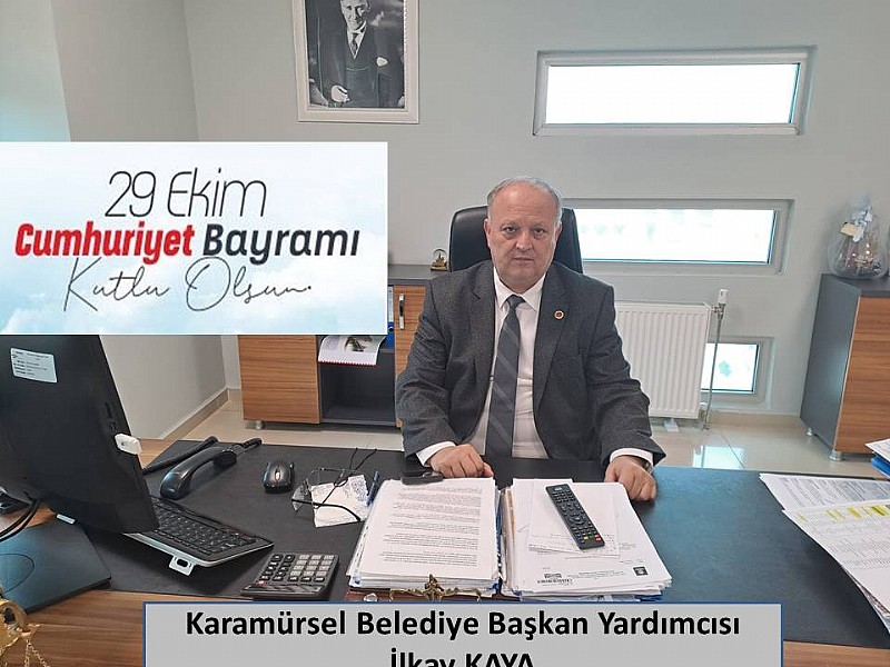 Karamürsel Belediye Başkan Yardımcısı İlkay Kaya “ 29 Ekim Cumhuriyet Bayramımızın 102.Yıldönümü Kutlu Olsun “… Karamürsel Belediye Başkan Yardımcısı İlkay Kaya “ 29 Ekim Cumhuriyet Bayramımızın 102.Yıldönümü Kutlu Olsun “…
