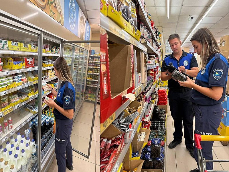 Karamürsel Belediyesi Zabıta Ekiplerinden Market Denetimi	