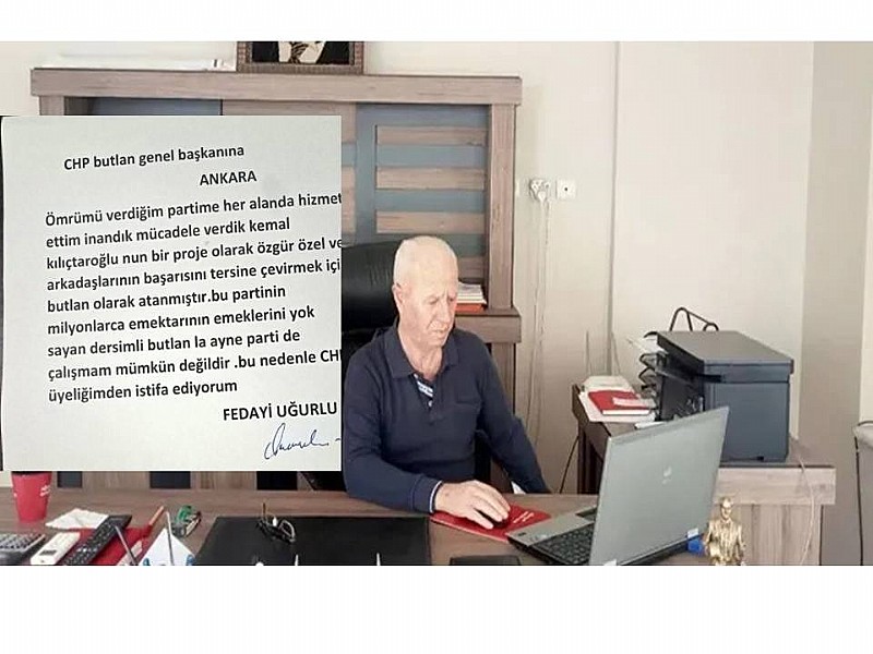 CHP'li Karamürsel eski ilçe başkanı Fedayi Uğurlu partisinden istifa ettiğini duyurdu!