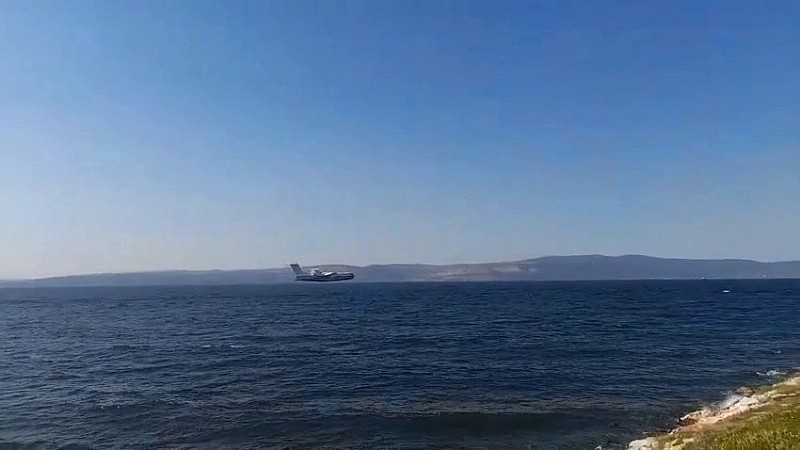 Kocaeli Karamürsel ile Yalova Kaytazdere sınırları arasında denize uçak düştü iddiası