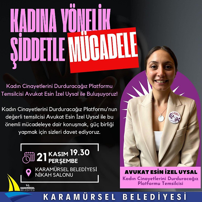 Karamürsel'de kadına yönelik şiddetle mücadele masaya yatırılacak	