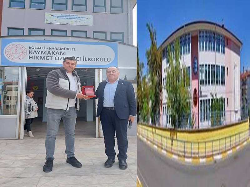 Yasin İnşaatın sahibi Yasin Özkaplan’a Teşekkür Plaketİ