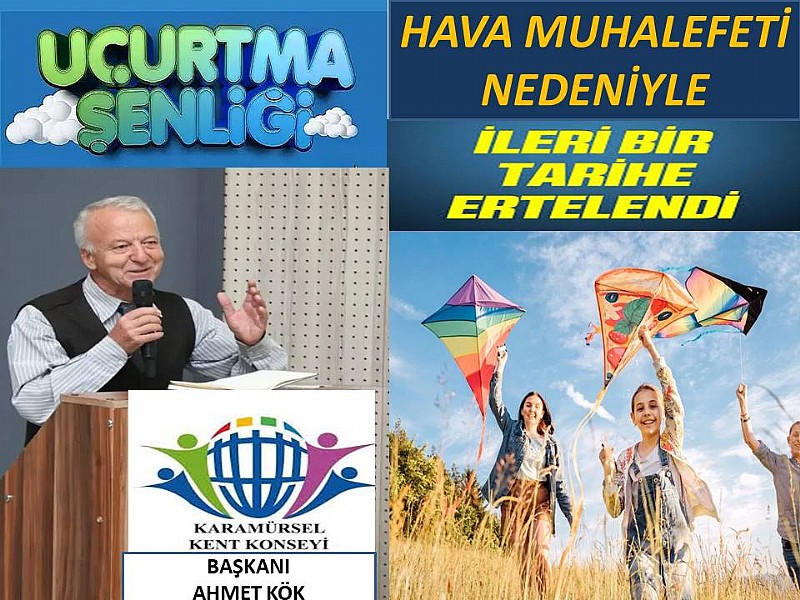 Karamürsel’de uçurtma şenliği ileri tarihe ertelendi