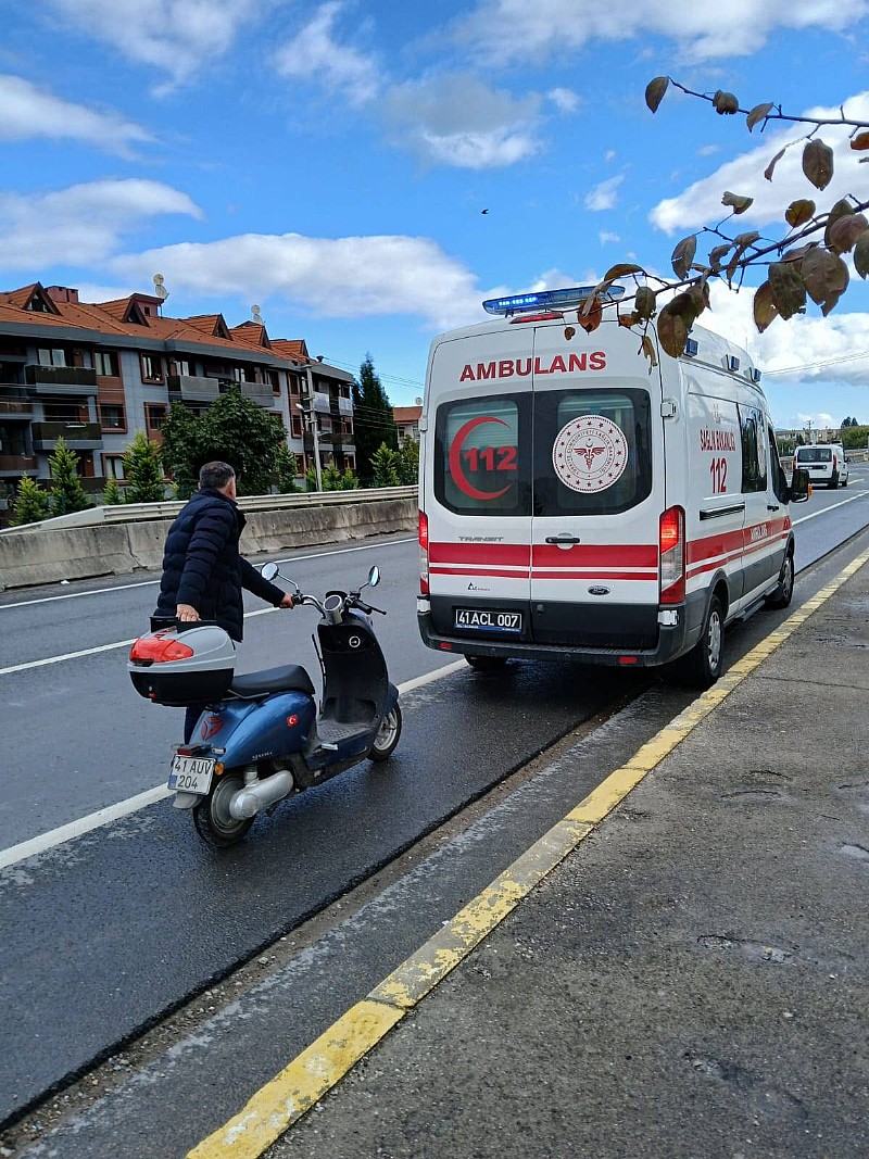 Karamürsel'de motosiklet kazası 2 yaralı	