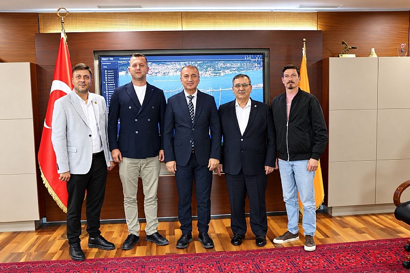 Karamürselli Heyetten Karayolları 1. Bölge Müdürüne Ziyaret