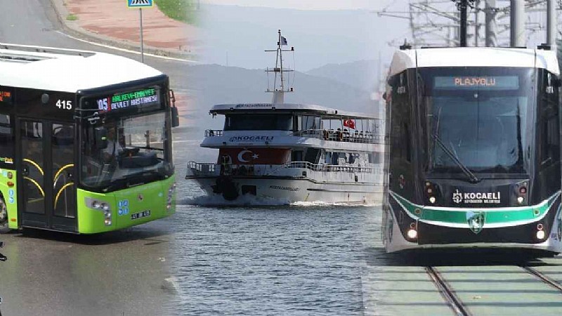 Kocaeli’nde toplu ulaşım bayram boyunca ücretsiz!
