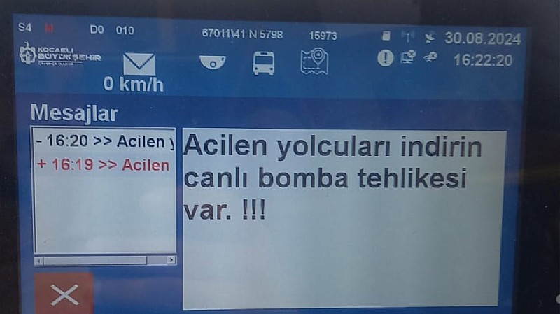 Kocaeli'de otobüslere siber saldırı