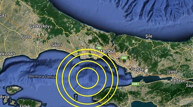 Marmara Denizi'nde deprem