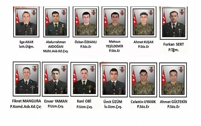 MSB'den 12 askerin şehit olmasına ilişkin açıklama: 'Zafiyet, kasıt, eksiklik yok!'