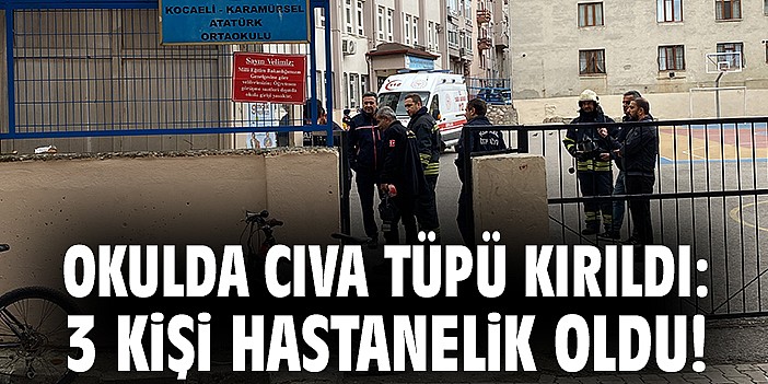 Karamürsel'de Okulda Cıva Tüpü Kırıldı. 3 Kişi Hastanelik Oldu