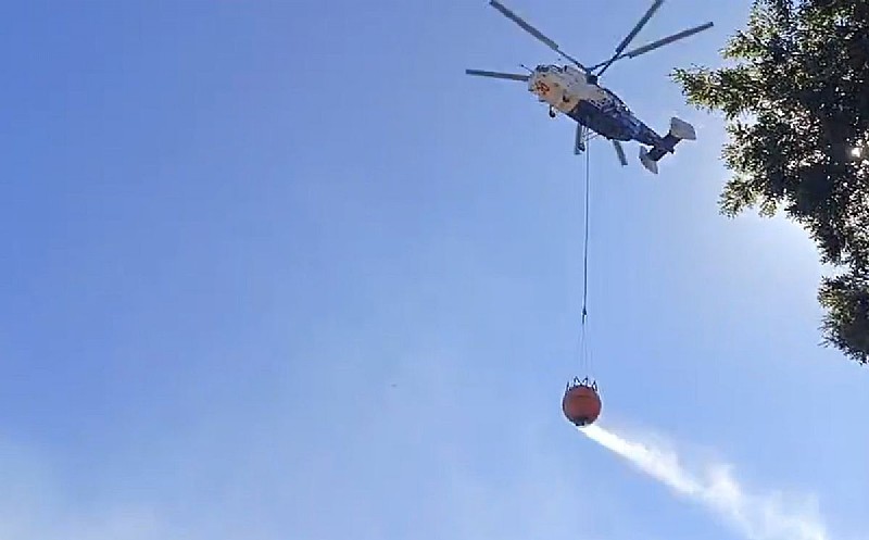 Karamürsel sınırı ile Bursa İznik sınırında orman yangını