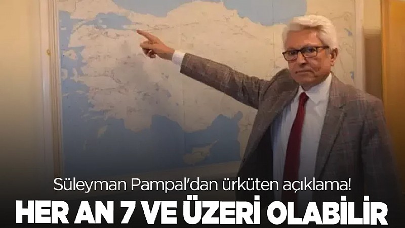 Prof. Dr. Süleyman Pampal: Bursa Gemlik İlçesinde  '7-7.5 civarında deprem her an olabilir'