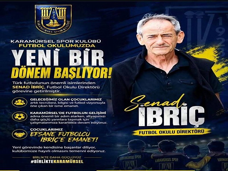 Senad İbriç, Karamürselspor’da Futbol Okulu Direktörü Oldu