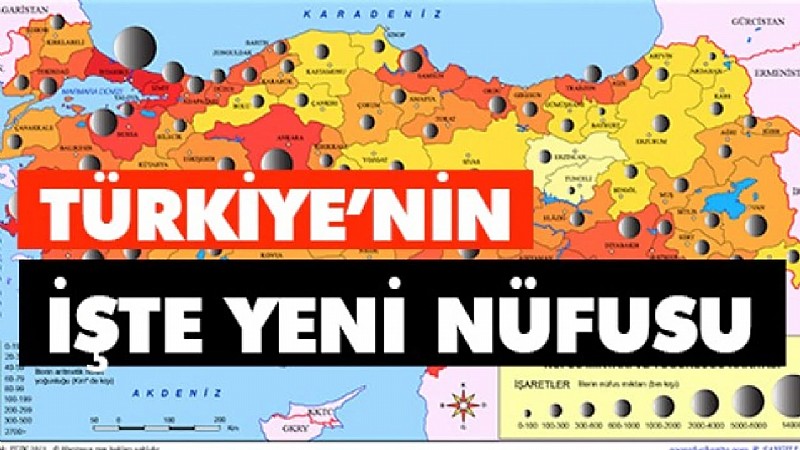 Türkiye'nin yeni nüfusu!