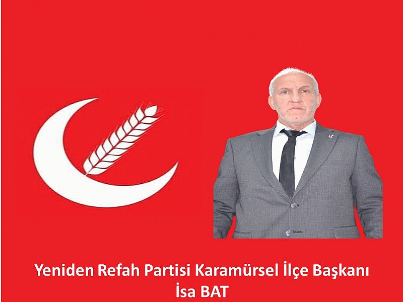 YRP Karamürsel İlçe Başkanlığı “Karamürsel’in,dengeli ve dirençli bir geleceğe hazırlanması gerekir. “