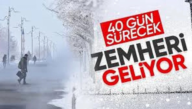 Zemheri soğukları geliyor