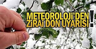 Çiftçilere,soğuk hava dalgası ve zirai don uyarısı yapıldı